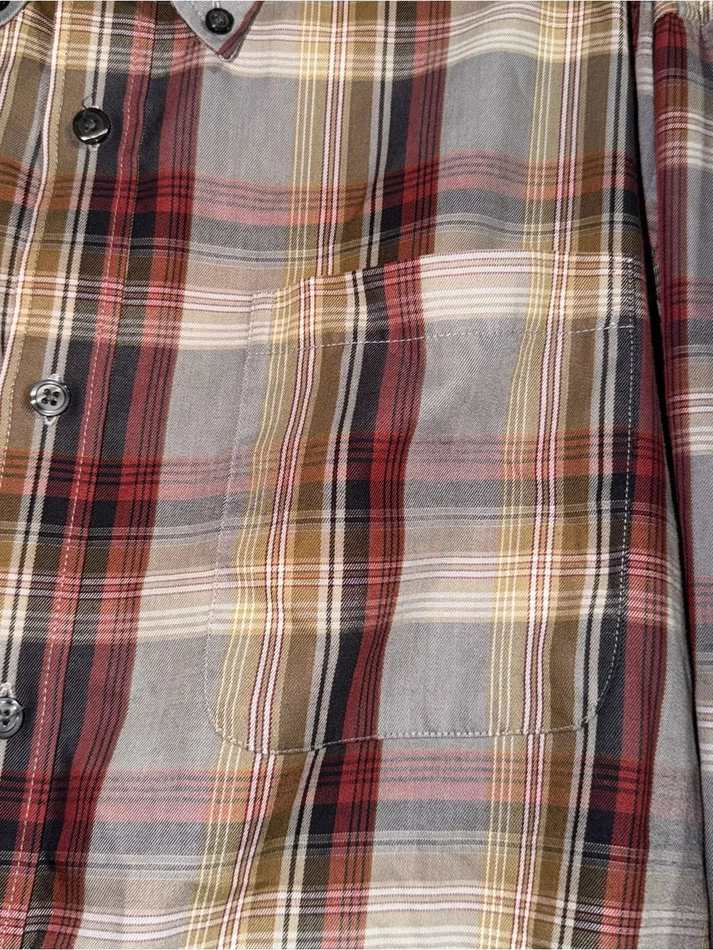 Vintage David Taylor Men's size large Plaid Button-Down Shirt